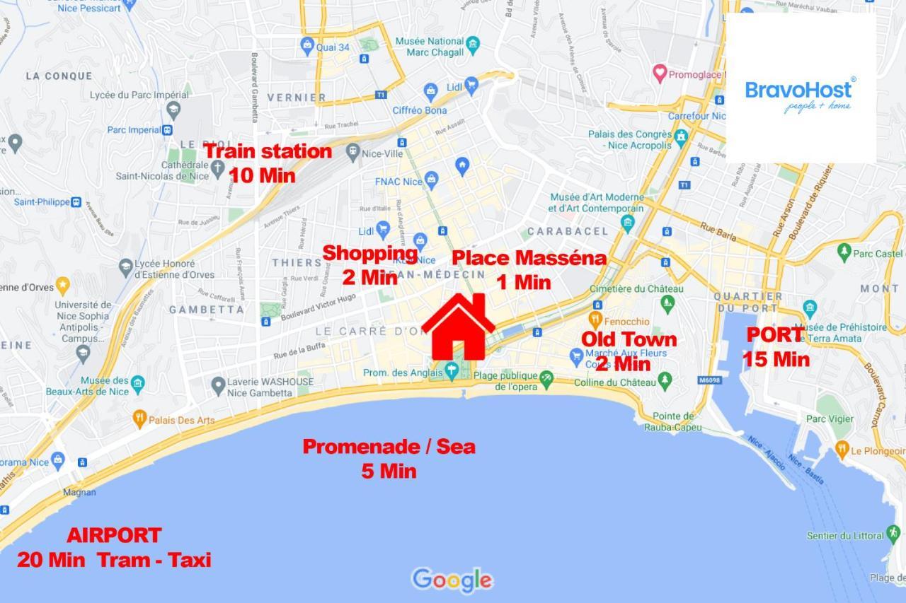 Ferienwohnung Gioffredo Massena 4 Pers Ac Wi-Fi Nizza Exterior foto